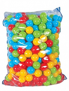 Шарики для сухого бассейна, 500 штук по 9 см., в пакете (Pilsan, 6176plsn)